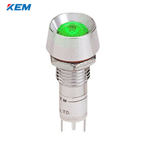 한국전재 KEM LED 인디케이터 10파이 고휘도 DC48V 녹색 KLBRAU-10D48G