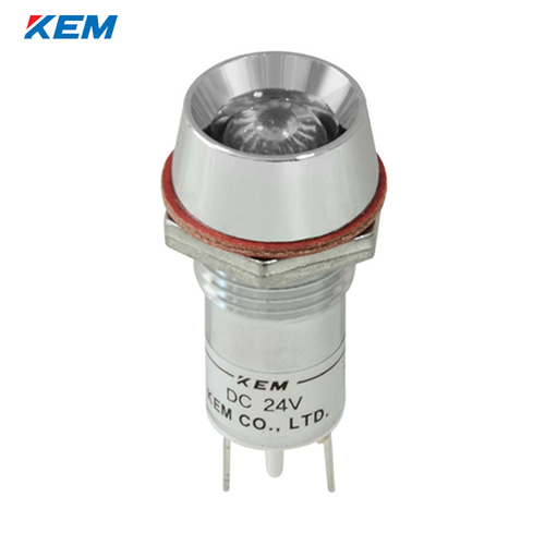 한국전재 KEM LED 인디케이터 12파이 고휘도 DC3V 백색 KLRAU-12D03W