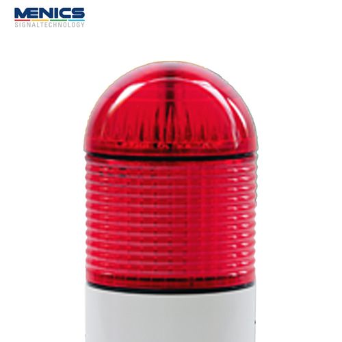 메닉스 56파이 LED 돔 스타일 표시등 점등 1단 AC DC 겸용 24V 적색 PTD-DRF-102-R
