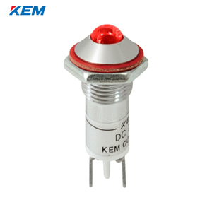 한국전재 KEM LED 인디케이터 8파이 고휘도 AC110V 적색 KLHU-08A110-R