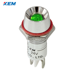 한국전재 KEM LED 인디케이터 10파이 고휘도 DC48V 녹색 KLU-10D48G