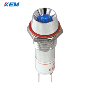 한국전재 KEM LED 인디케이터 10파이 고휘도 DC5V 청색 KLRAU-10D05B