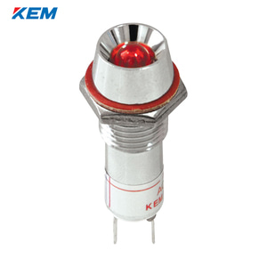 한국전재 KEM LED 인디케이터 10파이 고휘도 DC48V 적색 KLRAU-10D48R