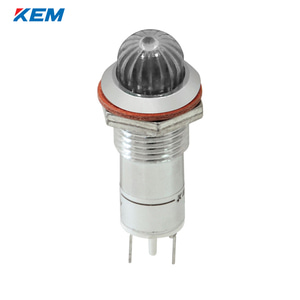 한국전재 KEM LED 인디케이터 12파이 고휘도 DC5V 백색 KLCRAU-12D05W