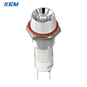 한국전재 KEM LED 인디케이터 10파이 고휘도 DC5V 백색 KLRAU-10D05W
