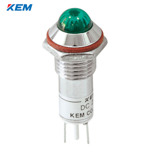 한국전재 KEM LED 인디케이터 10파이 고휘도 DC48V 녹색 KLHRANU-10D48G
