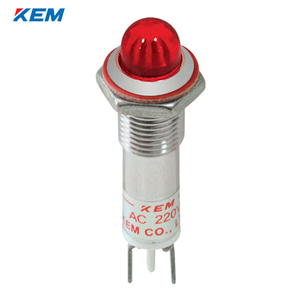 한국전재 KEM LED 인디케이터 8파이 고휘도 DC5V 적색 KLCRAU-08D05-R