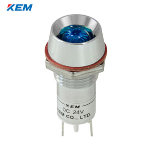 한국전재 KEM LED 인디케이터 12파이 고휘도 DC48V 청색 KLRAU-12D48B