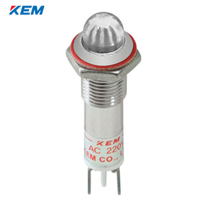 한국전재 KEM LED 인디케이터 8파이 고휘도 DC3V 백색 KLCRAU-08D03-W
