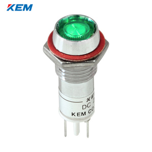 한국전재 KEM LED 인디케이터 10파이 고휘도 DC5V 녹색 KLDU-10D05G