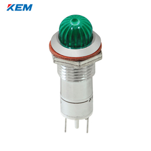 한국전재 KEM LED 인디케이터 12파이 고휘도 DC5V 녹색 KLCRAU-12D05G