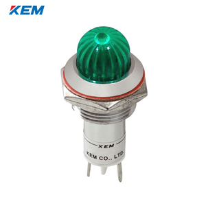 한국전재 KEM LED 인디케이터 16파이 고휘도 DC24V 녹색 KLCRAU-16D24G