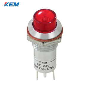 한국전재 KEM LED 인디케이터 12파이 고휘도 DC5V 적색 KLCU-12D05R