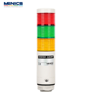 메닉스 Ø45mm LED 타워등 점등 점멸 3단 AC 90-240V PL4MF-3FF-RYG