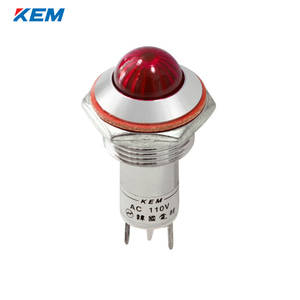한국전재 KEM LED 인디케이터 16파이 고휘도 AC220V 적색 KLHRANU-16A220R