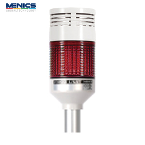 메닉스 56파이 LED 타워등 점등 점멸 부저 1단 AC DC 겸용 24V PTE-DMX-102-R